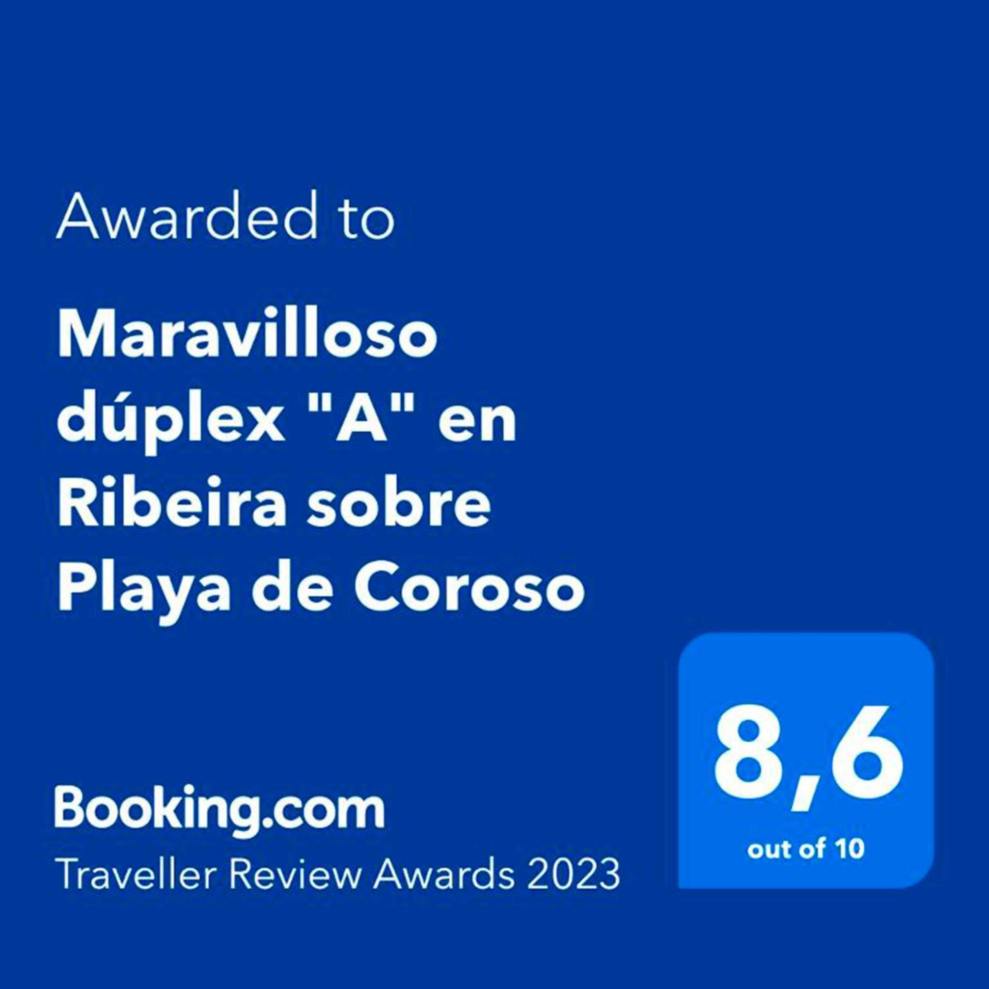 Apartamento Frente Al Mar Playa De Coroso Ribeira Zewnętrze zdjęcie